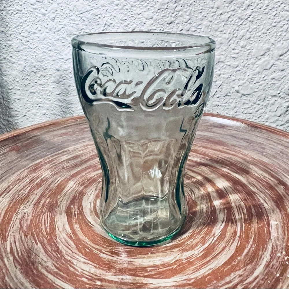 Collectible Miniature Coca Cola Coke Green Glass 3